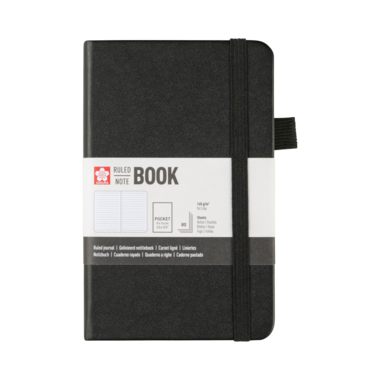 Sakura gelijnd harde kaft notitieboek 9x14cm