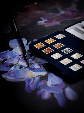 Van Gogh Aquarelverf pocket box Specialty Colours met 12 kleuren in halve Napjes